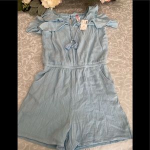 Justice Girls Blue Romper 10